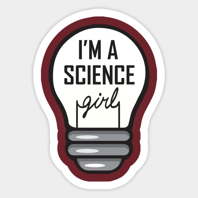 I'm a Science Girl Sticker by ProgressiveAction